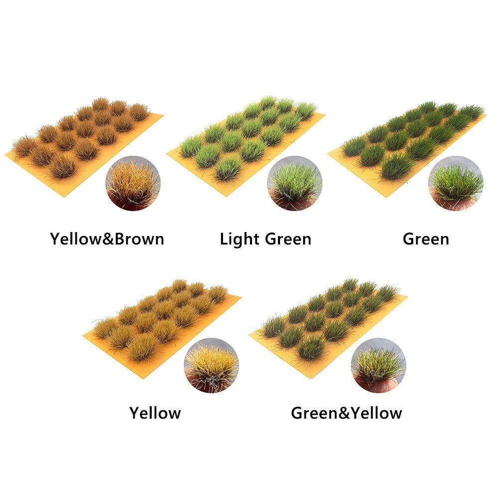 Nylon Artificial Grass Tufts DIY Grass Cluster Multicolor Grass Tufts Model