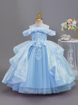Elegantes Luxus-Prinzessinnenkleid für Mädchen für besondere Anlässe