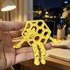3D Printed Honeycomb Bee Ornament, with Flexible Leg Joint Design, Durable PLA Articulated Toy, No Assembly Needed Toy for Kids Bee Lovers