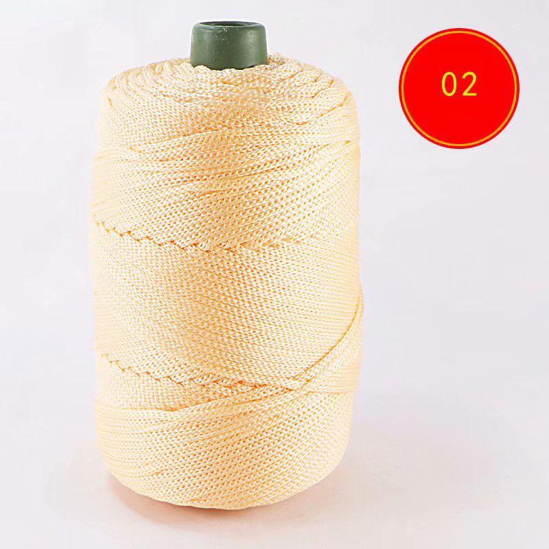 230 Grams Light Viscose Ice Rope 200M Summer Sun Hat Handwoven Diy Hook Cushion Hollow Bright Silk Medium Thick Wool Yarn Thread