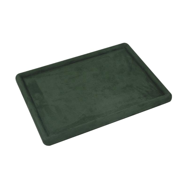 Stylový podnos na šperky s měkkým materiálem Minimalistický organizér do zásuvky na šperky Zaoblený prázdný držák na doplňky