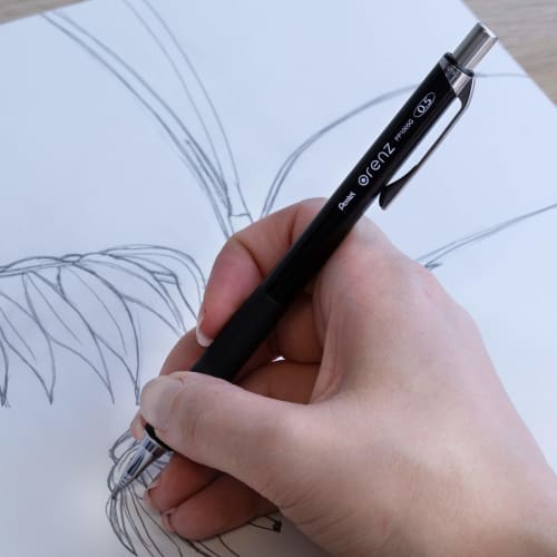Pentel Mechanical Pencil Orens Metal Grip 05 XPP1005G2-A Black