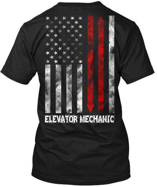 

American Elevator Mechanic T-Shirt Made in the USA Size S to 5XL S