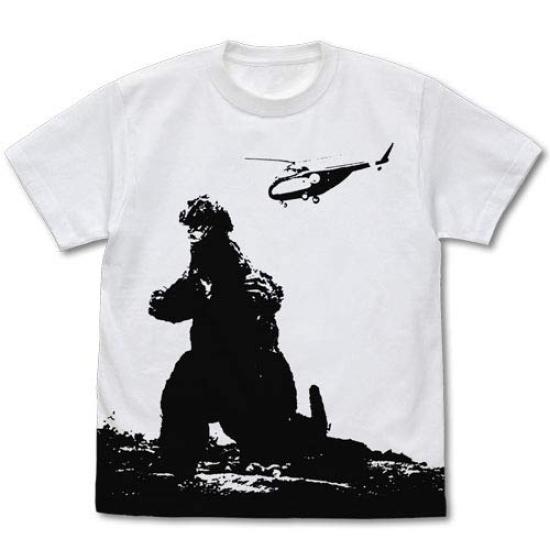 Cospa Godzilla Series Godzilla Print WHITE M Size  62 All-Over T-Shirt белый