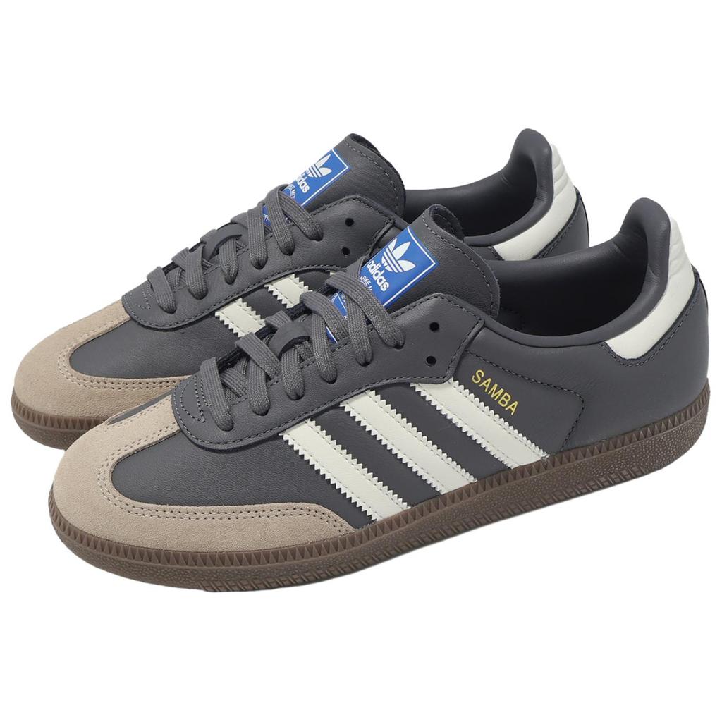 Adidas Samba OG Grey Core White Gum Unisex Sneakers Grey-Five JR0913