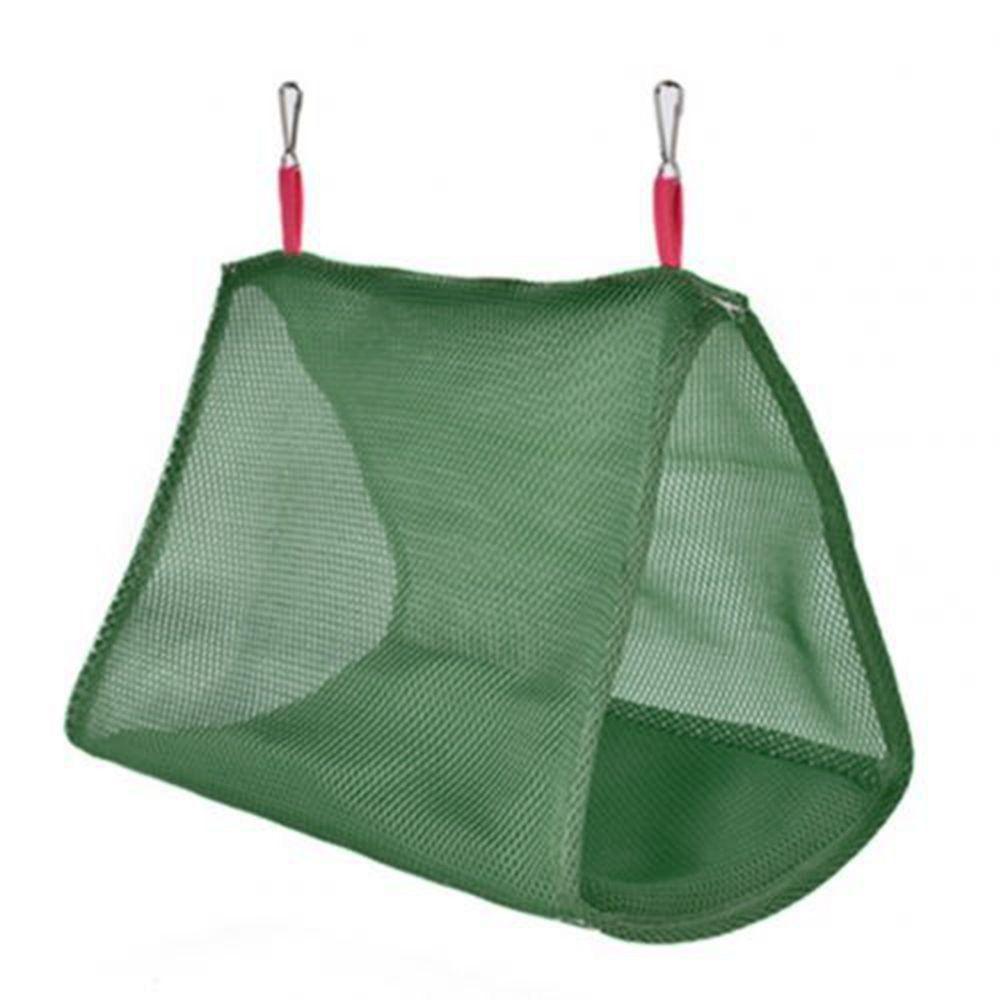 

Дышащая хижина-качели, кровать для маленьких животных, товары для питомцев, пещера для питомца, подвесная кровать, домик для попугая, гамак для птиц L зелёный