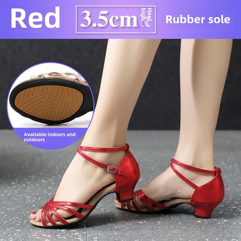 Dámské boty s měkkou podrážkou na latinskoamerické a čtvercové tance pro společenské tancování