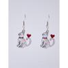 Love Cat Alloy Earrings - Cute and Stylish