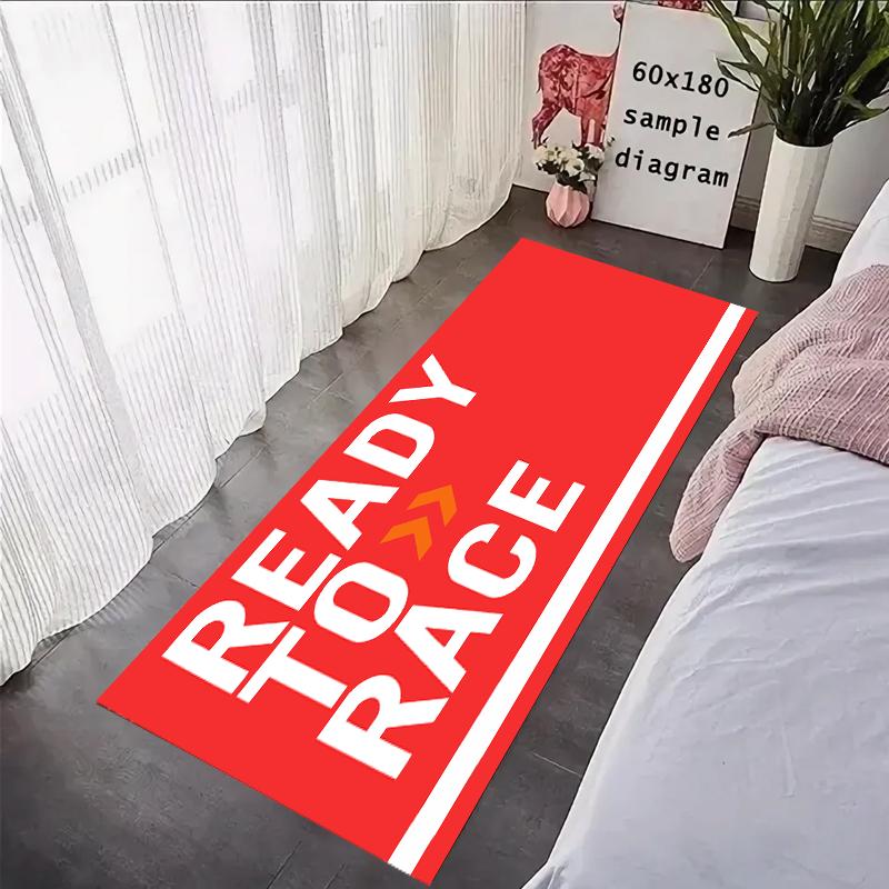

Готовий до гонок Передній килимок для вхідних дверей Килим для мотоцикла Килимок для гаража Гоночний Крутий Мото Дисплей Протиковзкі Килими для домашнього декору 40x60cm