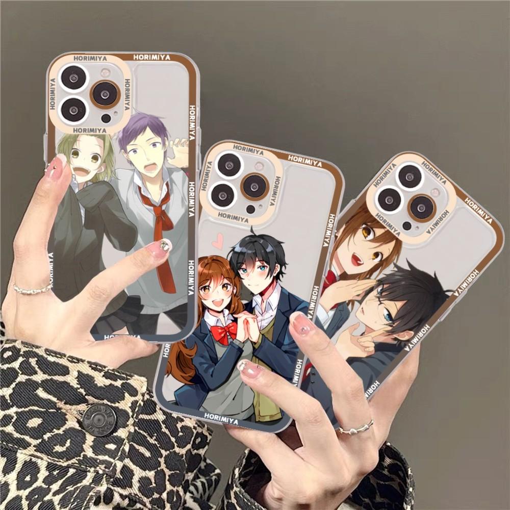 Anime Horimiya Phone Case For iPhone 15 11 12 13 14 Mini Pro Max XR X XS TPU Clear Case