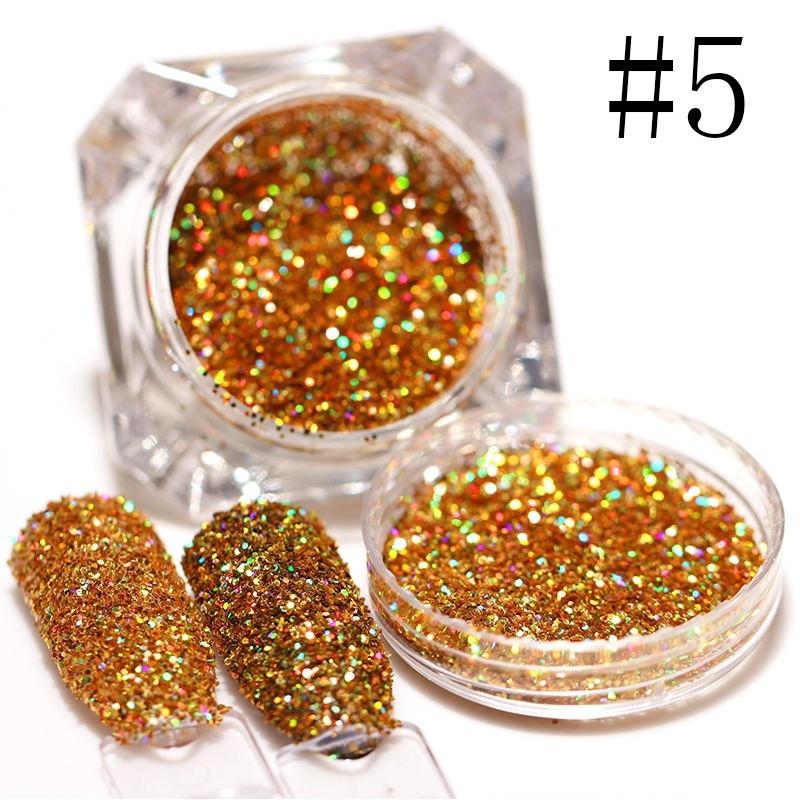 Shiny Nail Glitter Powder Colorful Nail Sequins Paillettes Manicure Nail Art Decoration