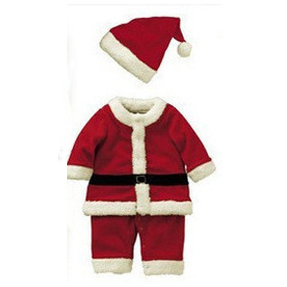Santa Claus Christmas Baby Clothes New Year Toddler Girl Dress Set  Infant Winter Outwear