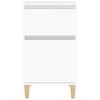 Nightstand White 40x35x70 cm