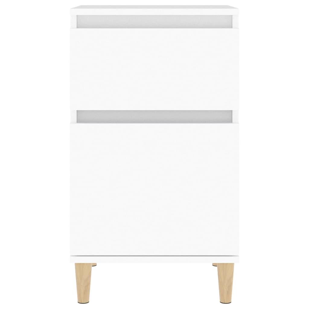 Nightstand White 40x35x70 cm
