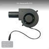 9733 Blower Turbo Ventilator, Hoge Luchtstroom Ronde Uitlaat voor BBQ Kachel, Afzuigventilator 12V