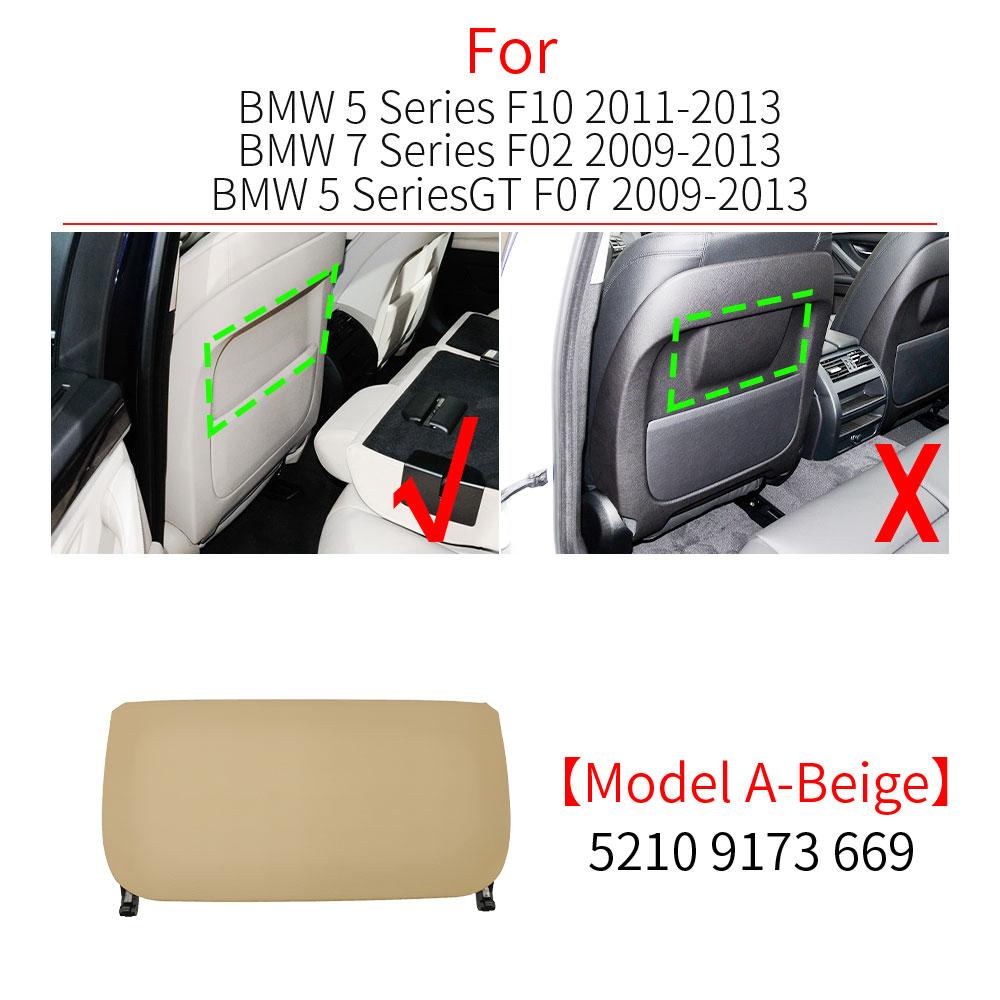 Für BMW F10 F10 F06 F07 F02 Auto-Rücksitzlehnen-Panel Leder-Rückenlehnen-Aufbewahrungstaschen-Abdeckung Zubehör für BMW 5 6 7 Serie 520 630 740