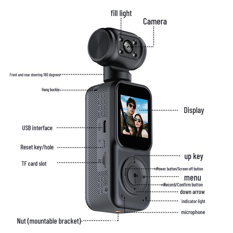 Portable HD WiFi Sports Camera for Outdoor Cycling