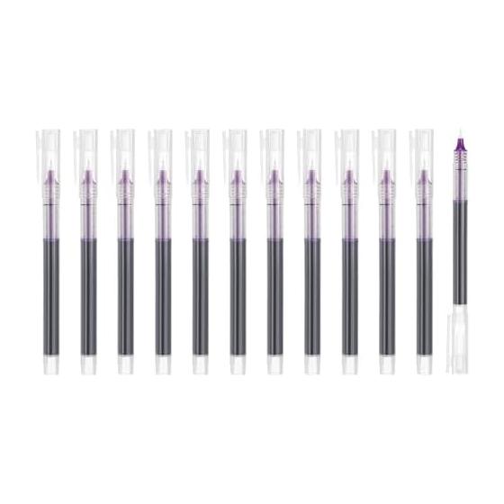 PATIKIL 12 Pcs Color Gel Ink Pens, 0.5mm Extra Fine Point, Smooth Writing, Quick Dry Liquid Ink Rollerball Pens for Office, Classroom, Teacher