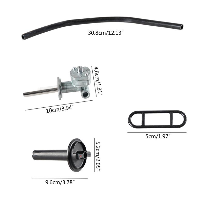 Fuel Petcock & Lever Screw Fuel for Switch for Suitable for 350 660 YFM350 YFM660 06-160 Replace 5KM-245