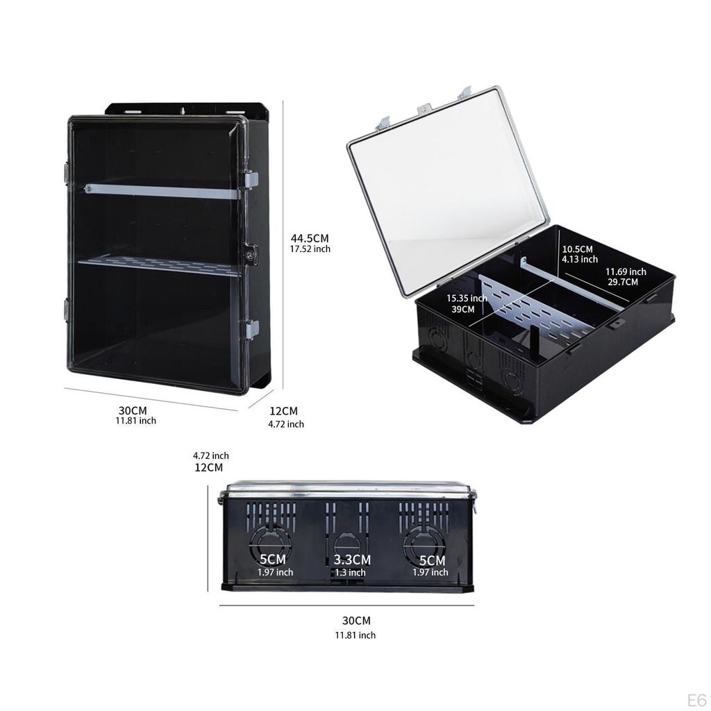 Electrical Outdoor Box, Circuit Breaker, Dustproof, Practical, Waterproof, for Workshop, Home, Hotel