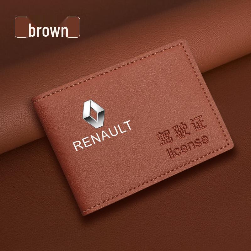 Renault E-Nol Espace Koleos Kadjar Kaptur Leder Kennzeichen- & Fahrzeugdokumentenmappe