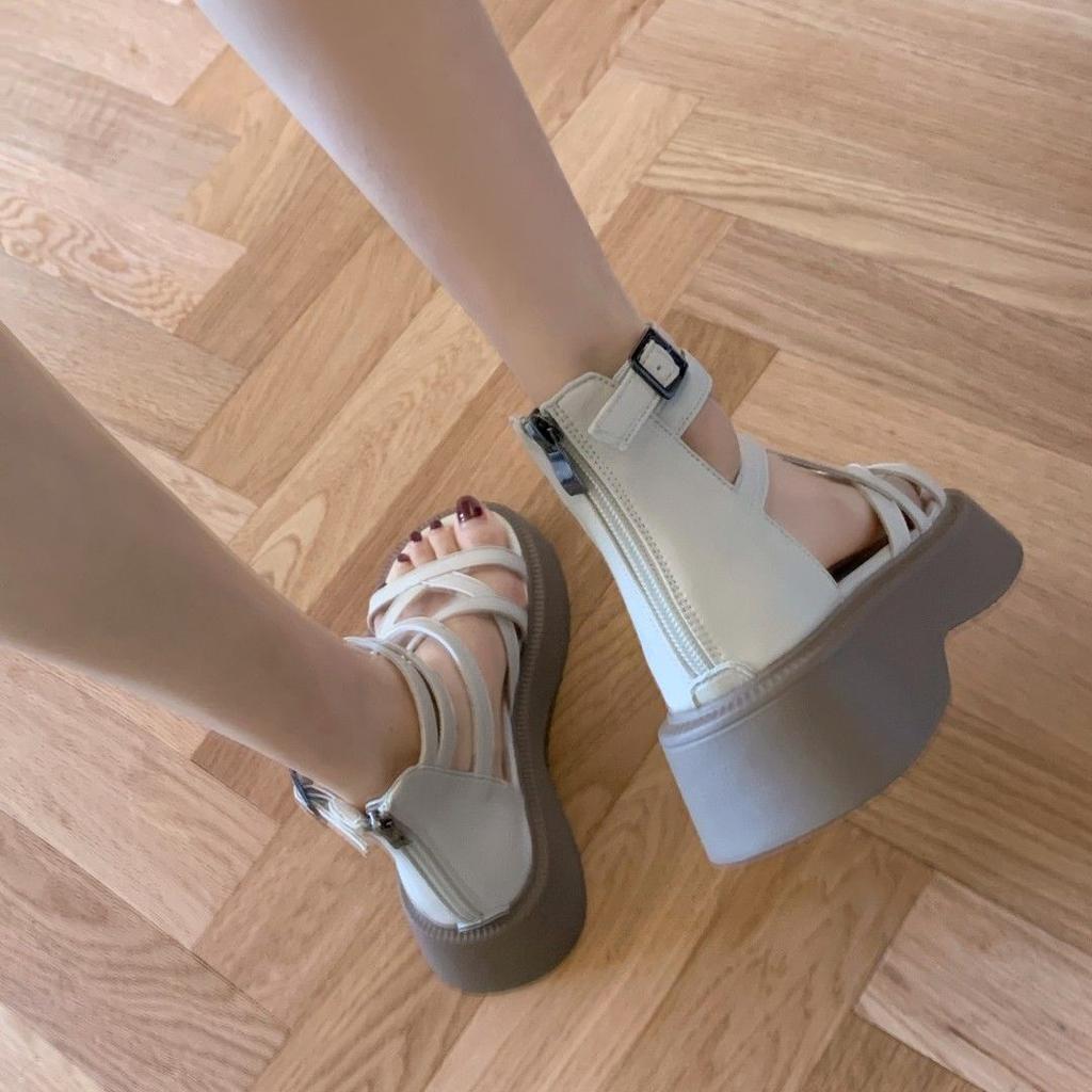 Fashion New Gladiator Platform Women's Sandals 2025 Summer Fashion Women Chunky Beach Sandal Pu Comfortable Sandalias Mujer