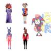 Trendy And Unique Digital Circus Cosplay Bodysuit Polyester Fabric Gender-neutral