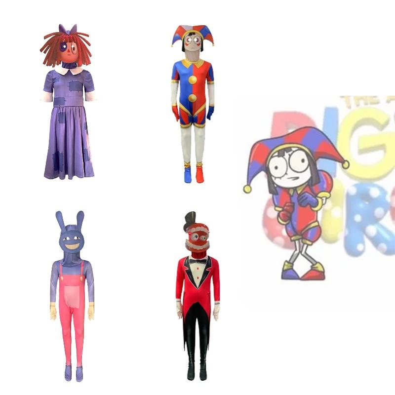 Trendy And Unique Digital Circus Cosplay Bodysuit Polyester Fabric Gender-neutral