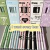 4PCS/Set Cute Bow Gel Pen Soft Grip Ballpoint Pen New Black Pen  Writing Tool