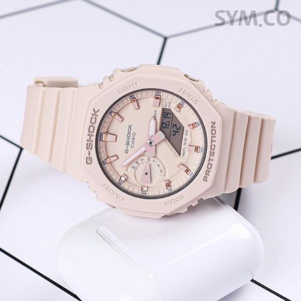 Casio G-Shock Pink Beige Women's Gyal Oak Mini Downsizing Carbon Core Urethane Casual Watch