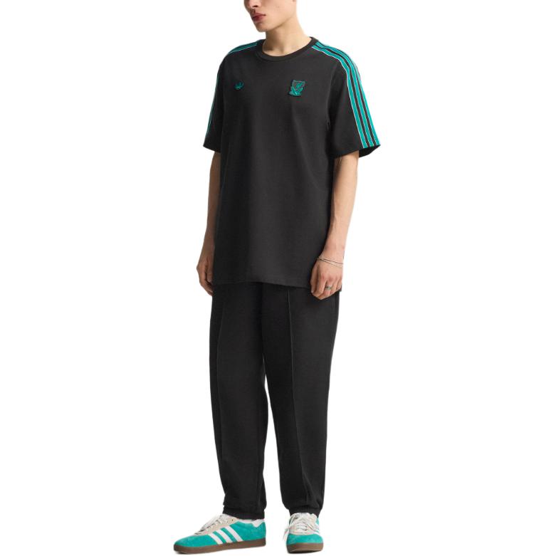 adidas Originals Men's Liverpool FC Retro Short Sleeve T-Shirt Black JW5470