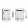2026+ Freezer Beer Glass,Freeze Mugs with Handle,Double Walled Cups,Keep Drinks Cold,Freezing Beer Mug Gifts for Mens