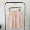 Summer Pajamas Short-Sleeved Shorts Women's Mercerized Cotton Thin Comfortable Lapel Sweet Home Wear Cute Suit Spring and Autumn