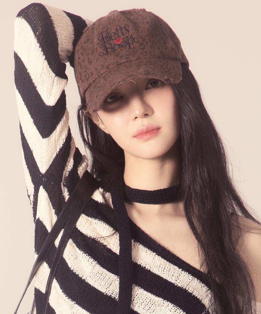 CNVS Betty Boop Leopard Ball Cap_Brown