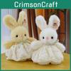Pearl Rabbit Gauze Skirt Plush Doll With Butterfly Bow Animal Toy Gift Birthday