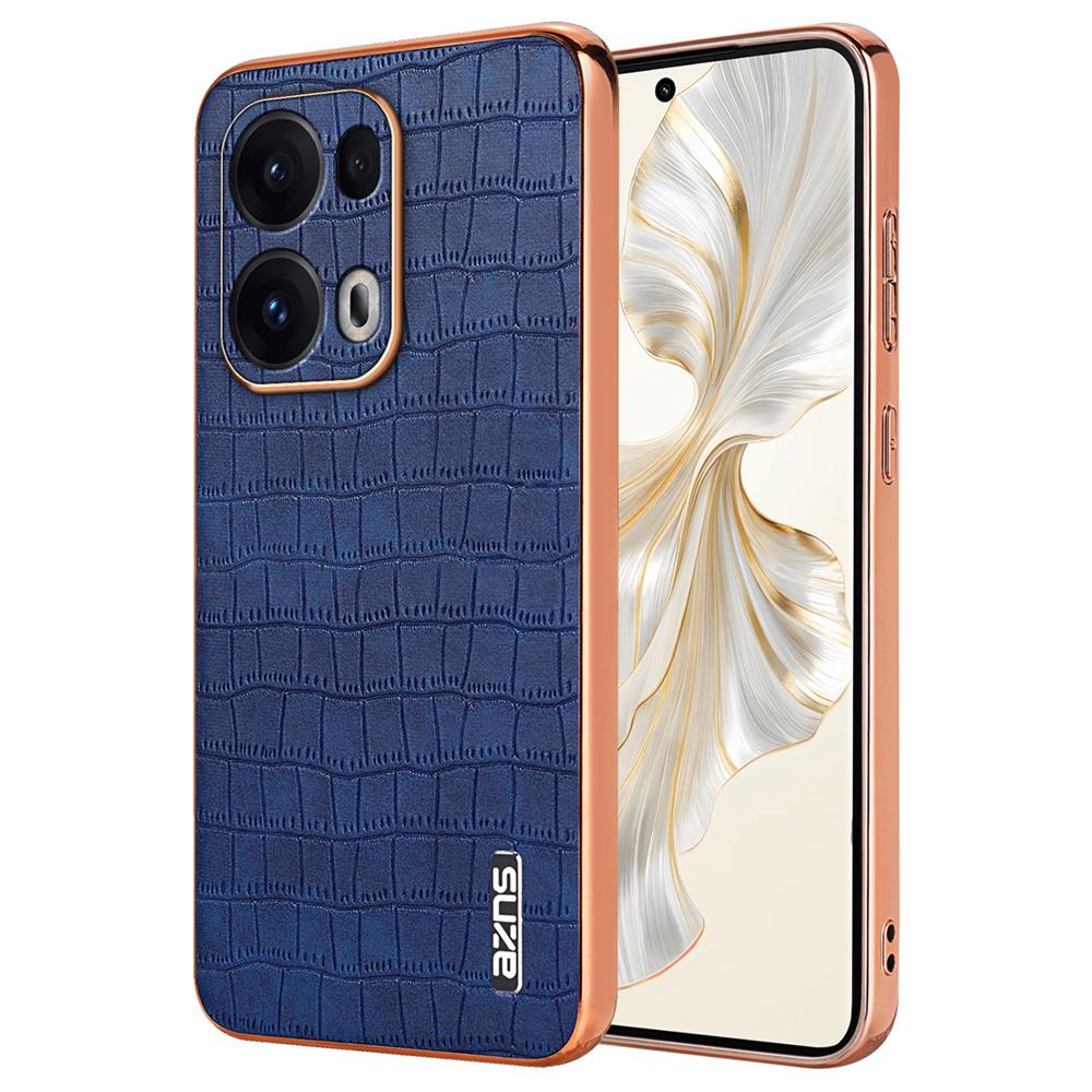 AZNS For Oppo Reno13 Pro 5G Case Electroplating Crocodile Texture PU + TPU Phone Cover