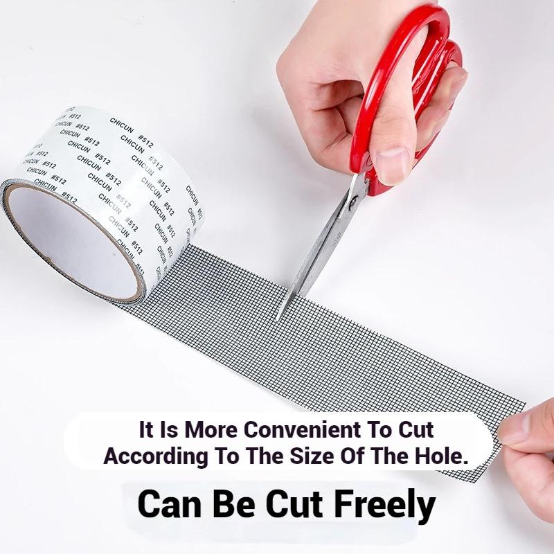 ZEXEF Window Screen Repair Tape Self Adhesive Mesh Tape Net Door Fix Patch Anti Insect Mosquito Mesh Broken Holes Repairing