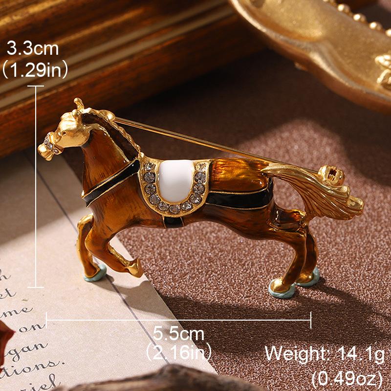 SKEDS French Vintage High-end Brooch Upscale Niche Exquisite Personalized Retro Suit Luxury Pin for Women Men Banquet Jewelry