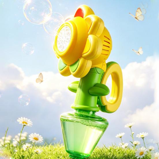 Automatic Torch Bubble Machine with LED Lights Adjustable Height Bubble Maker Rechargeable Automatic Blower for Outdoor Weddings Parties