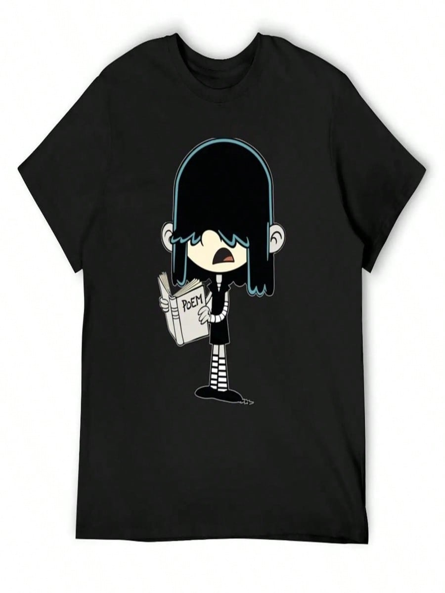 The Loud House (Lucy Loud) T-Shirt Anime Shirt Funny T-Shirt Oversizeds Custom T Shirt Men Tshirt S разноцветный