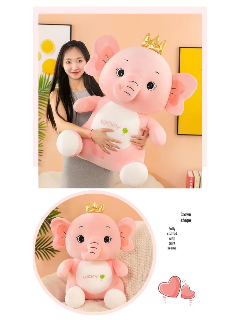 Cute Angel Elephant Plush Pillow - Children's Stuffed Toy