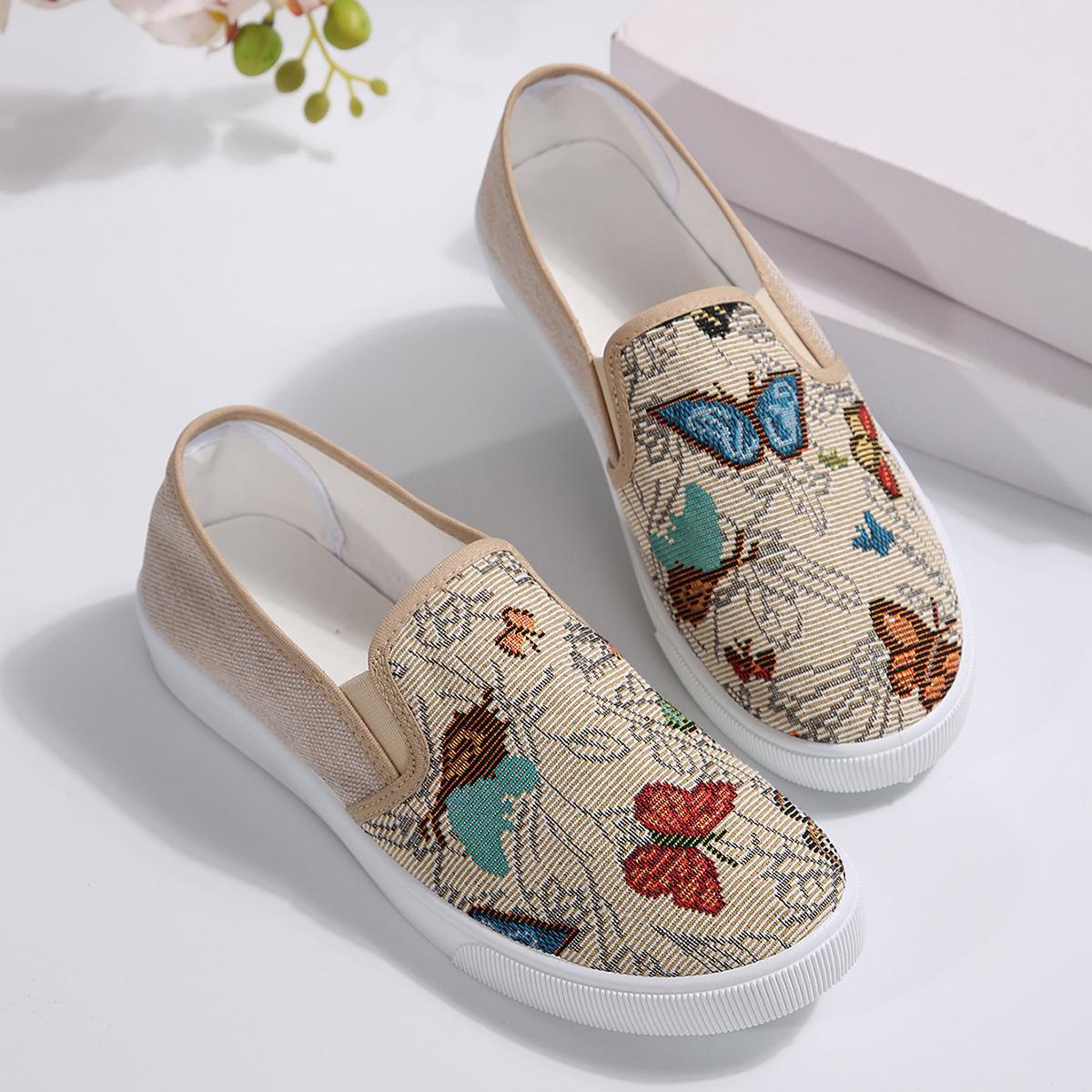 

Дышащая сетка Легкая повседневная обувь Женская мода Женские туфли на плоской подошве с принтом Рыбацкая обувь на плоской подошве Обувь Zapatos De Mujer 42 хаки