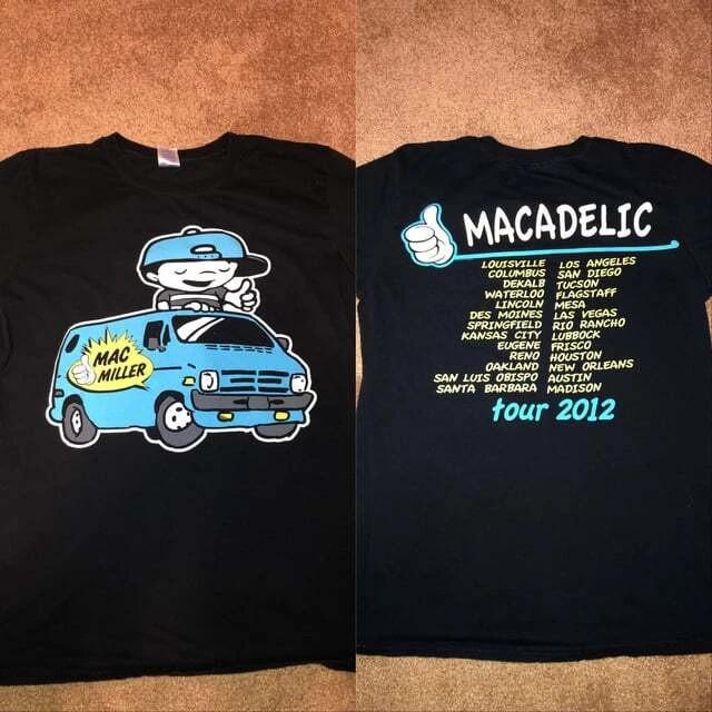 Mac Miller Shirt Mac Miller Tour 2012 Black Tshirt Unisex S-5XL S