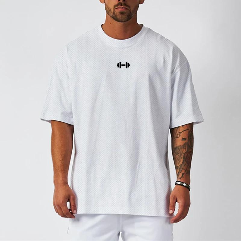 Muscleguys Men's Breathable Running Quick-drying Half Sleeve T-shirt Large Size Tops