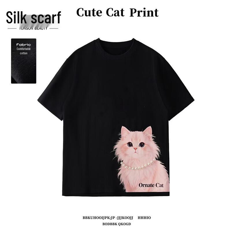 

Women s Printed Beaded Round Neck T-Shirt L