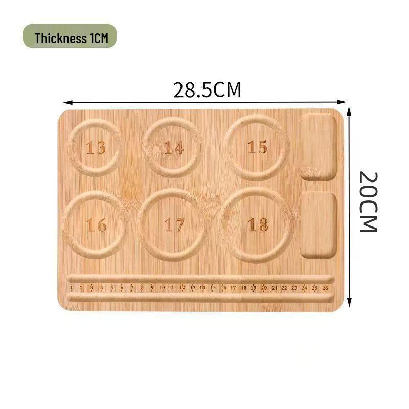 Multi-grid Wooden Beading Design Board for DIY Bracelets and Jewelry Crafting