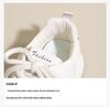 2025 Spring Women's Trendy White Breathable Thick-Soled Korean Style Versatile Casual Sneakers