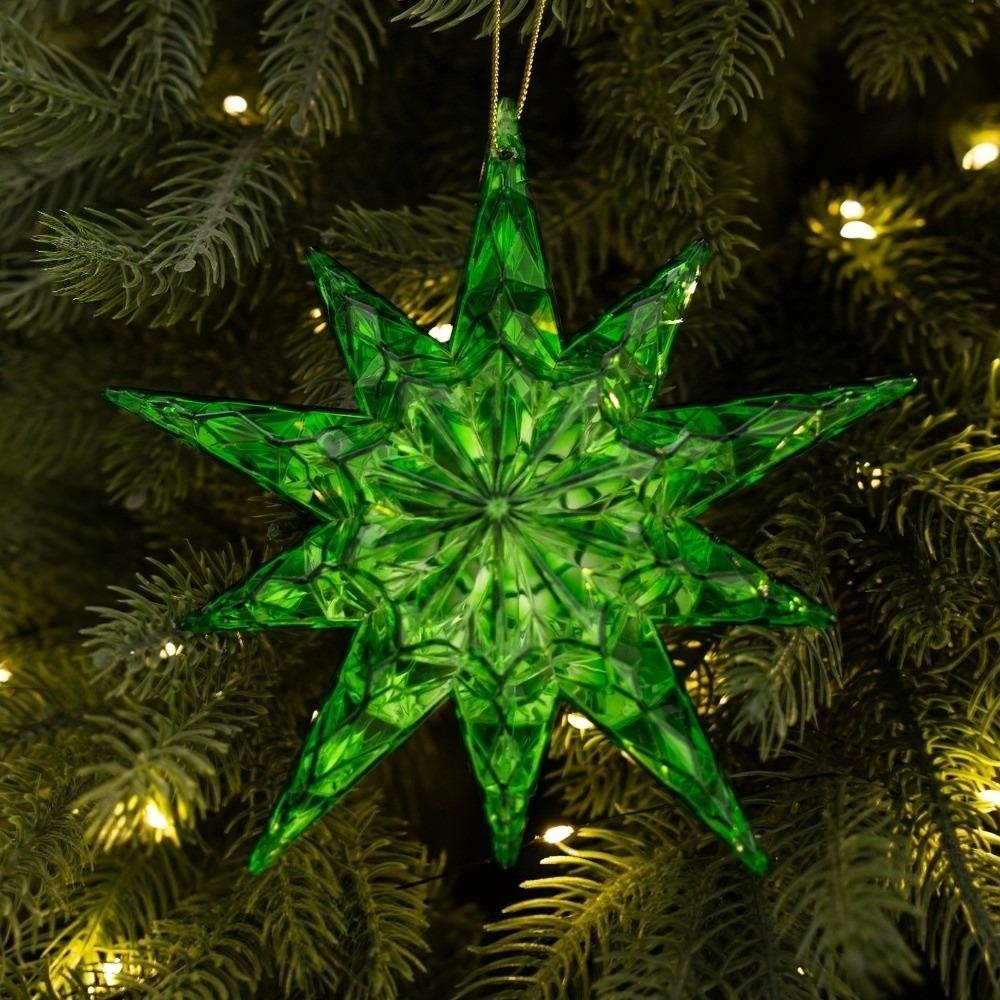 Snowflake Christmas Tree Crystal Decor Acrylic Home Decor Christmas Hanging Home Decoration