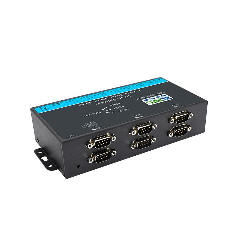 ZQWL 6-Port RS232/422/485 To Ethernet Serial Server