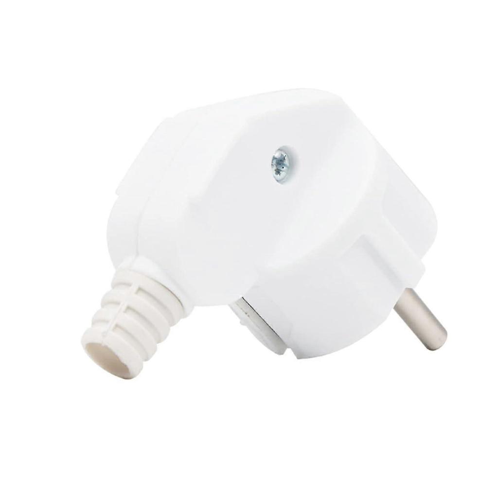 3 Pack Plugs, Rubber Shielded Contact Plugs, 250V (16A) Plugs, Angled Plugs, Waterproof Outdoor Power Sockets